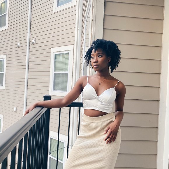 Long Skirt + Satin Bustier Top - Picture 2 of 5